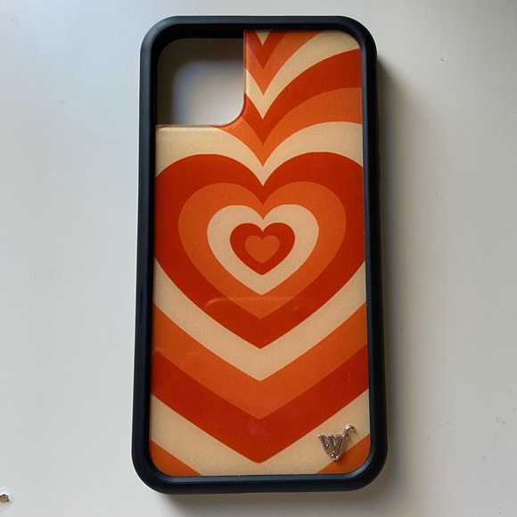 orange hearts iphone 11 case - Picture 1 of 4